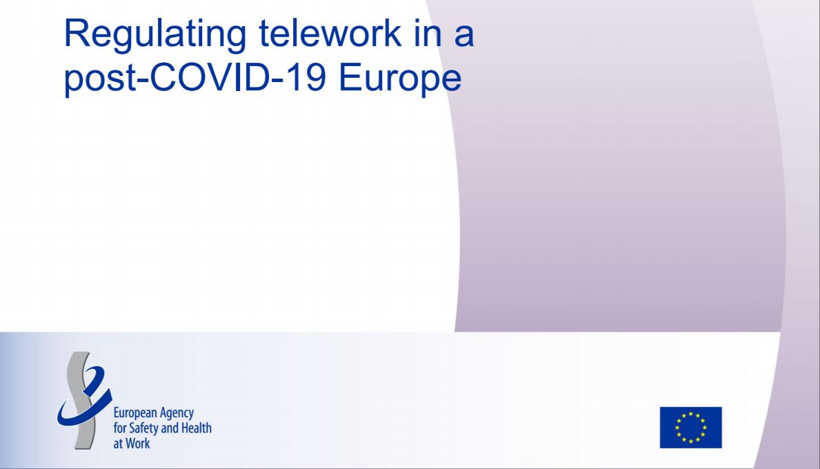 Regulamentar o teletrabalho e a segurança e saúde no trabalho num mundo pós-COVID