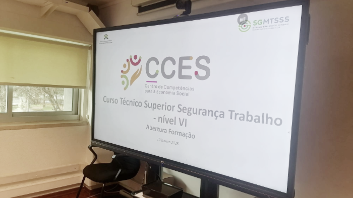 Começou o Curso de Técnico Superior de Segurança no Trabalho!